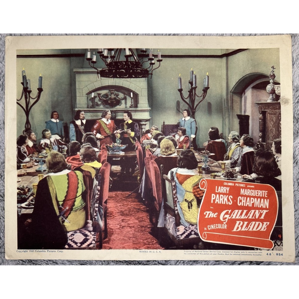 The Gallant Blade (1948) Lobby Cards Lot of 5 w/ Title Card — Columbia - Picture 2 of 8